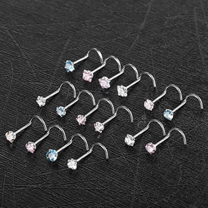 Surgical Steel Heart Nose Ring