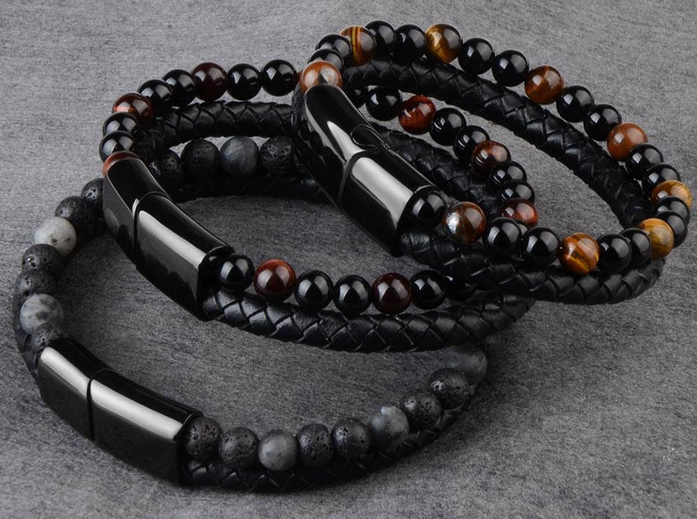 Leather Braided Bracelets