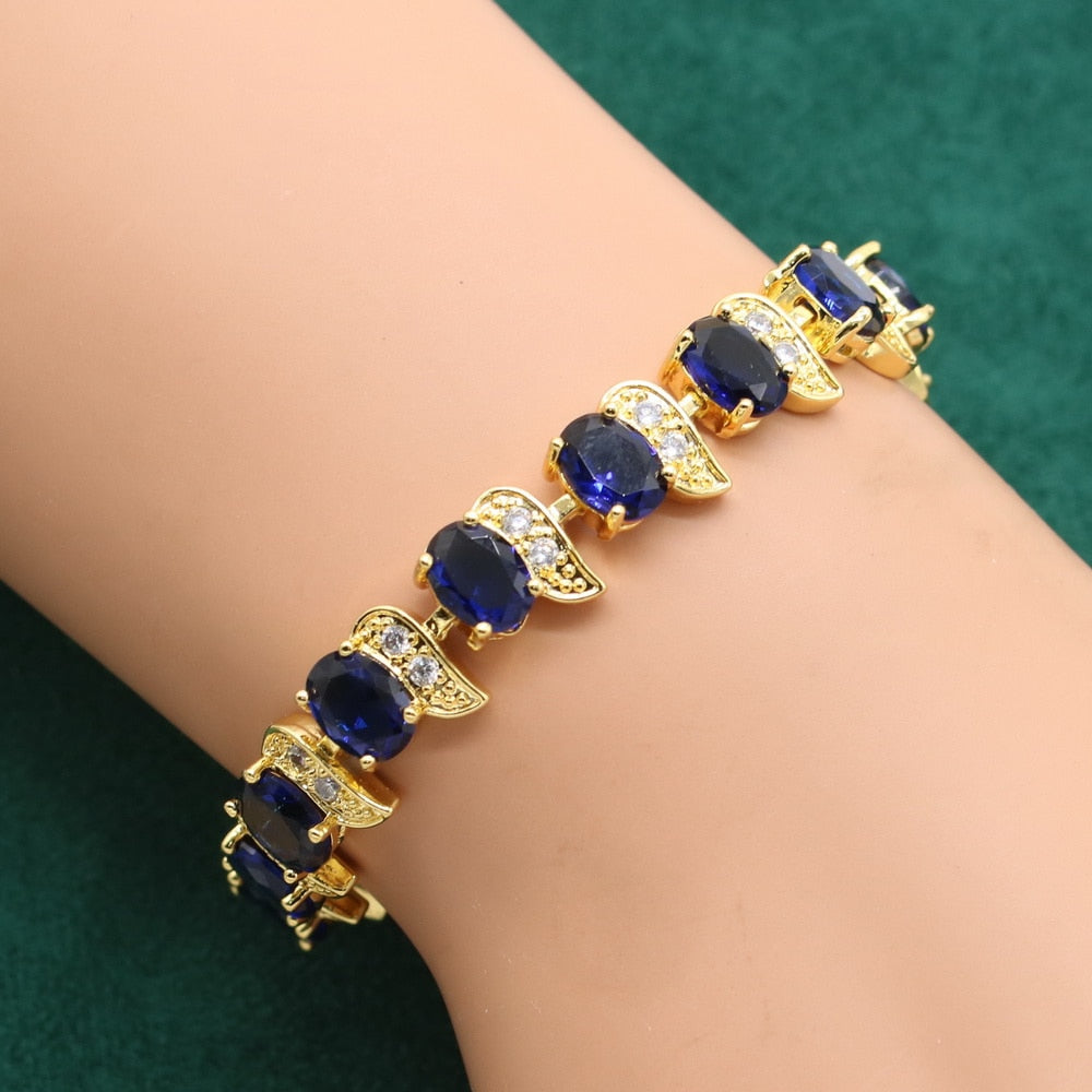 Royal Blue Crystal Jewelry Set