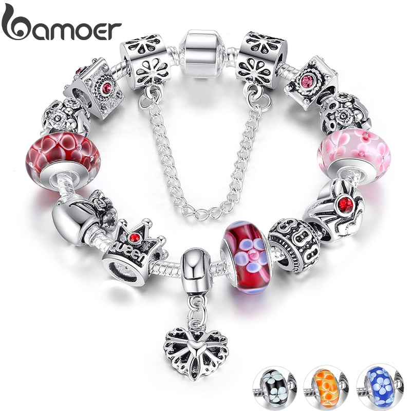 Silver Plated Charms Bracelet